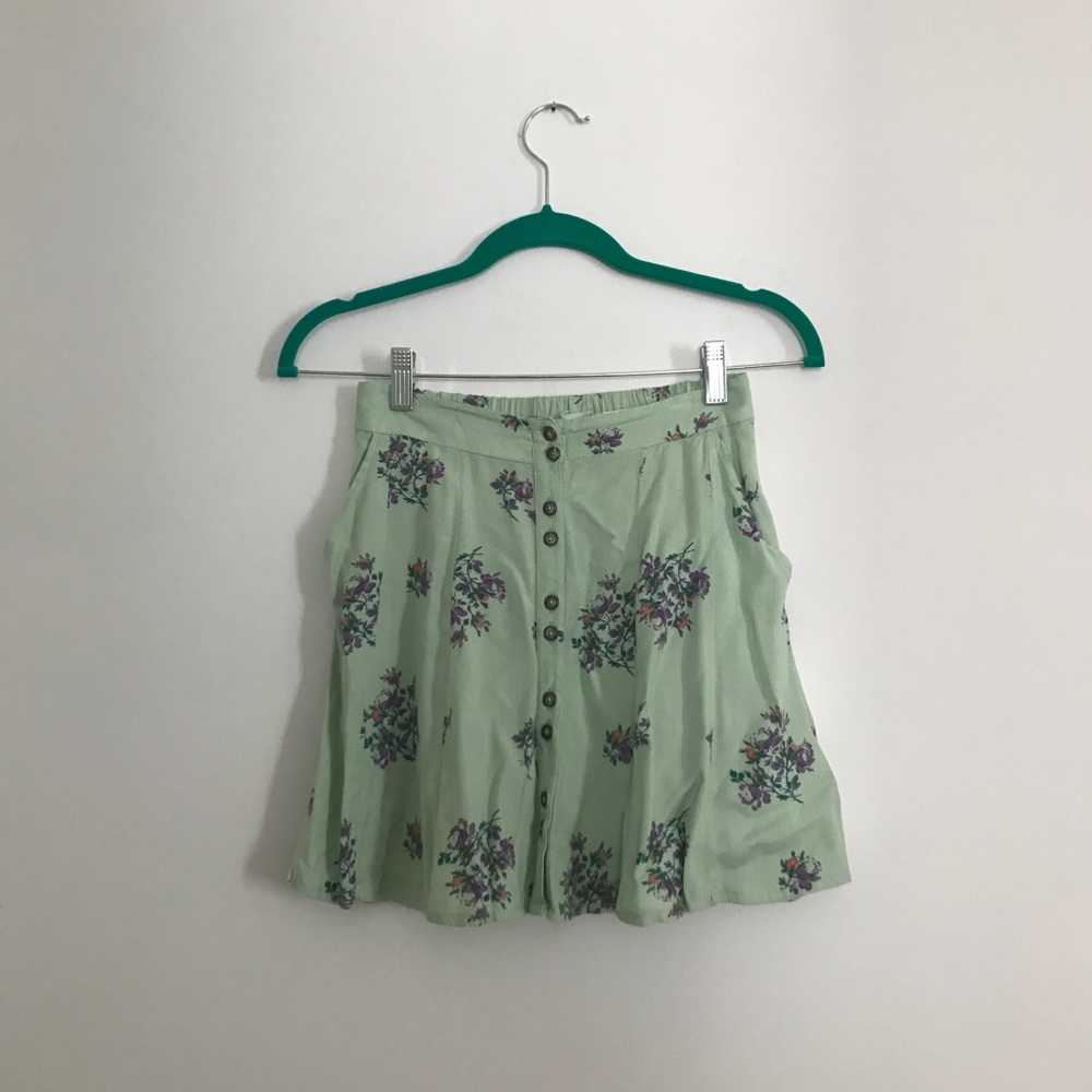 UO Kimchi Blue Floral Skirt